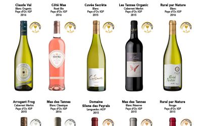 Les vins des Domaines Paul Mas primés au Concours Challenge BIO 2017