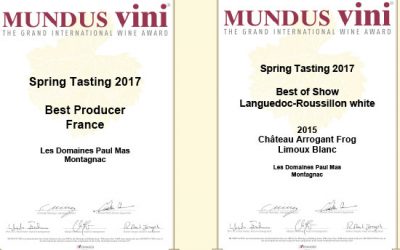 Mundus Vini : Meilleur producteur de vin Français