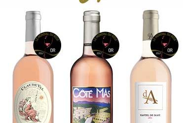 3 médailles d’Or au concours mondial du rosé Cannes 2017