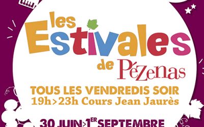 Estivales de Pézenas le vendredi 4 Août sur le cours Jean Jaurès