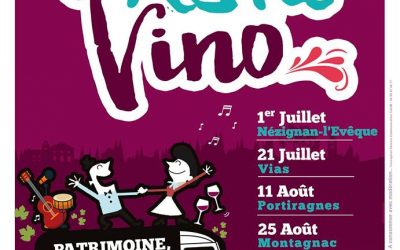 Festa Vino le 25 Août à Montagnac : vin, musique et patrimoine