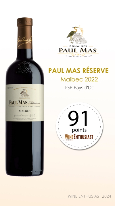 Paul Mas Réserve Malbec 2022_91pts WE