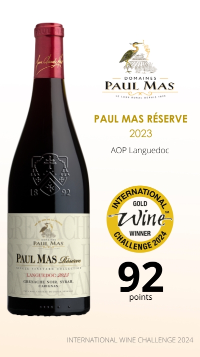 Vin Paul Mas Réserve Languedoc Rouge 2023 OR_IWC 2024